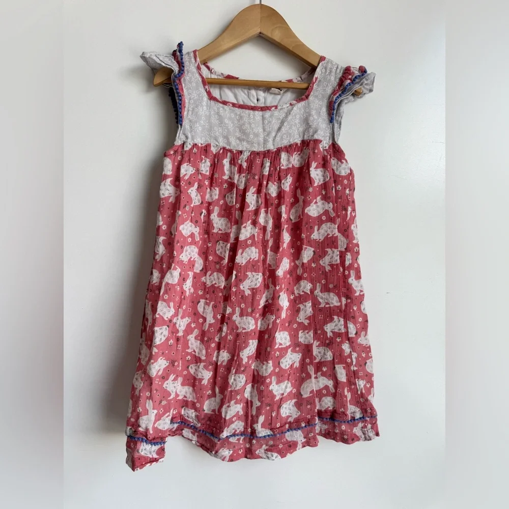 mini boden bunny dress Mini Boden Kids' Bunny Appliqu Long Sleeve Velour Dress in French Navy Bunny at Nordstrom, Size 6-7Y
